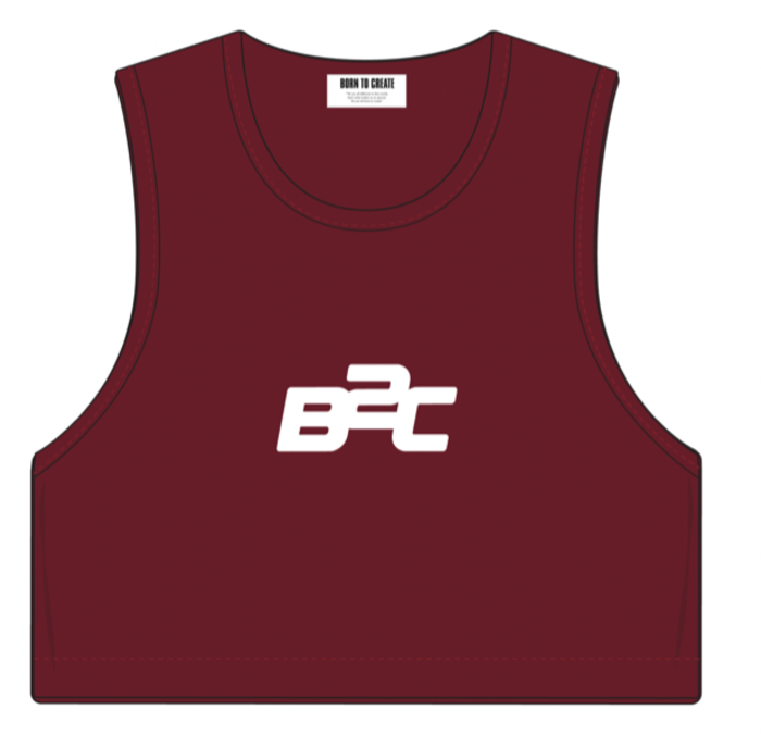 Wine Red Cropped Tank